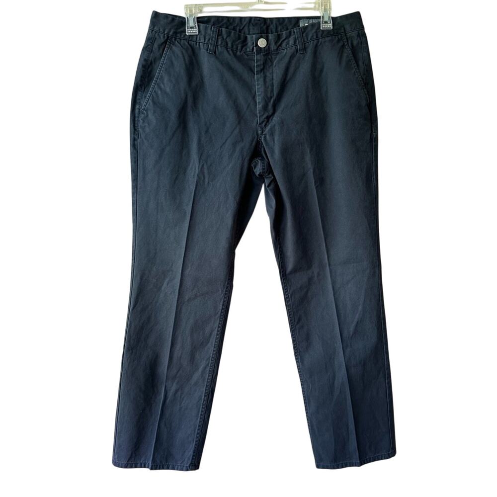 BONOBOS Washed Chinos Straight Leg Cotton Navy Men's 35X30 Preppy Nautical